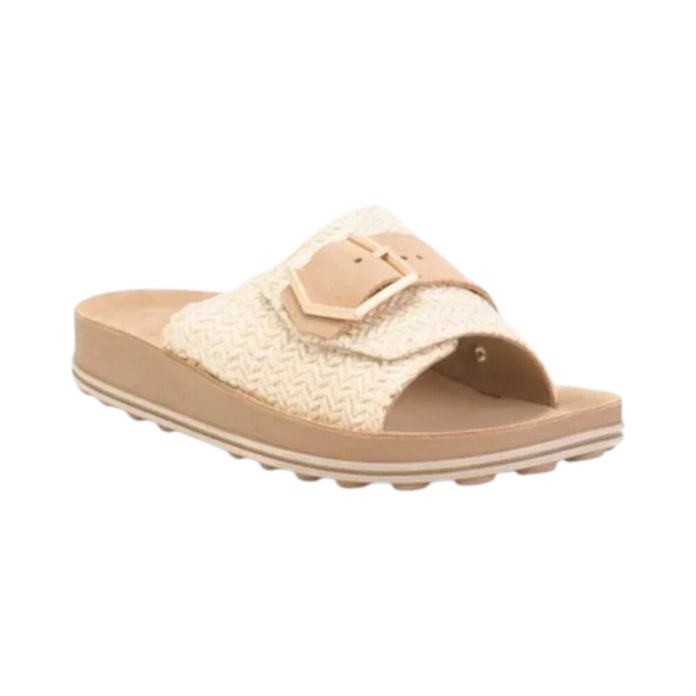 FANTASY SANDALS Vanilla Made In Greece Korina One Band Sandals